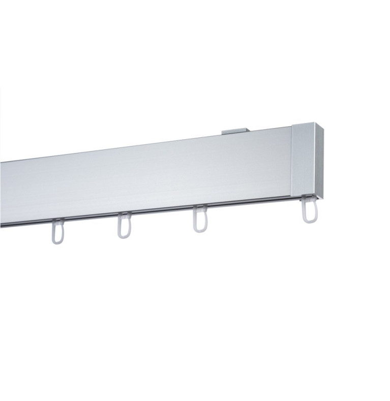 Karnisz Apartamentowy 52 mm sufitowy pojedynczy chrom mat profil gładki