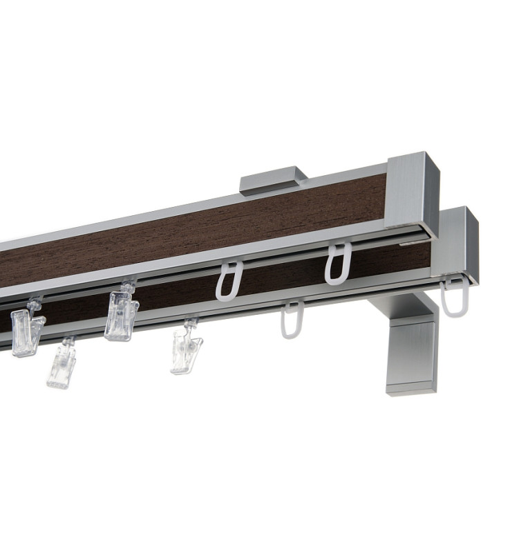 Karnisz Apartamentowy 34 mm dwubiegowy Kamelia model LD długość 120cm
