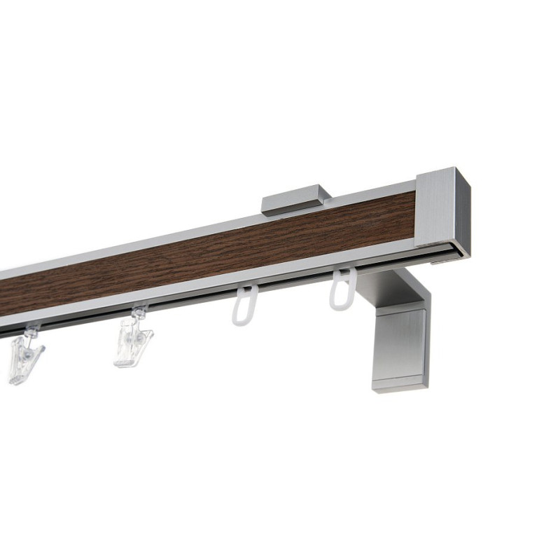 Karnisz Apartamentowy 34 mm pojedynczy Wenge Klasik model LD