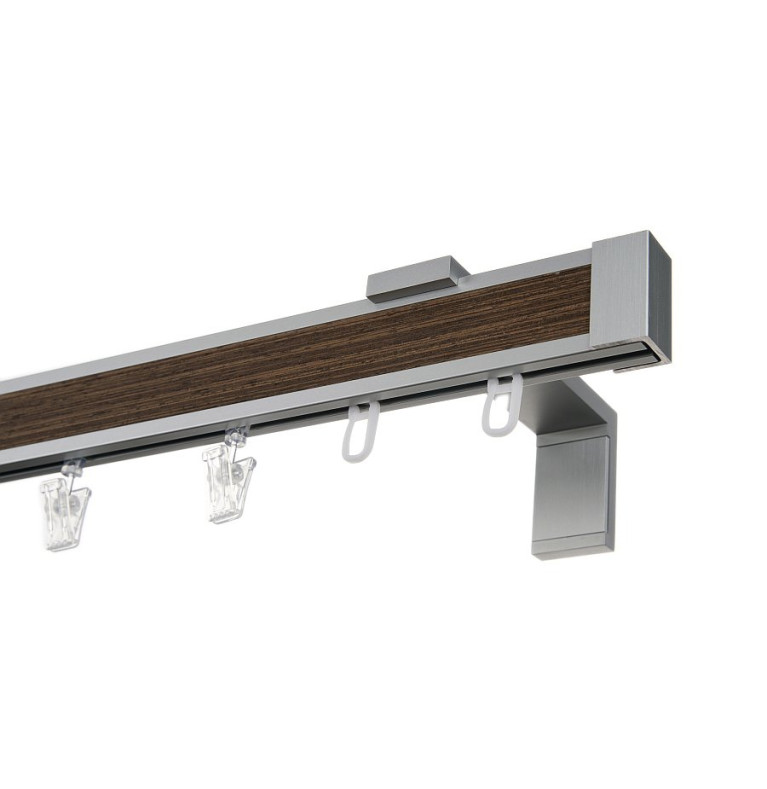Karnisz Apartamentowy 34 mm pojedynczy Wenge Prestiż model LD