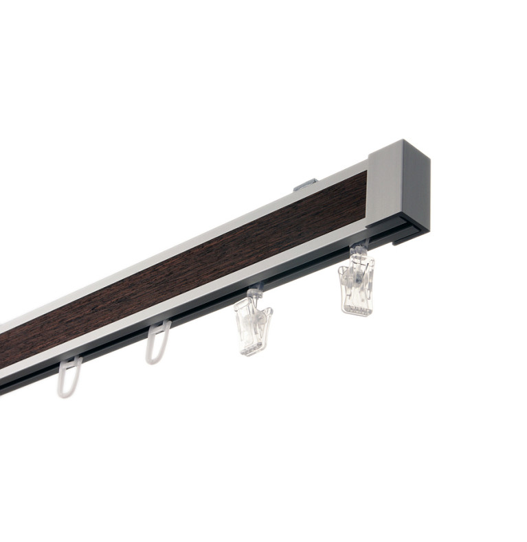 Karnisz Apartamentowy 34 mm sufitowy pojedynczy Wenge