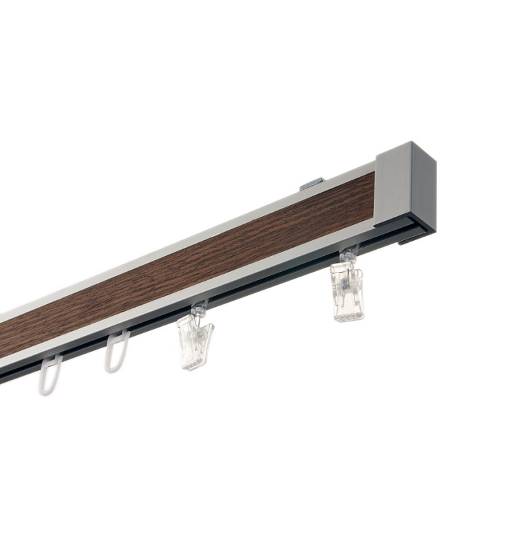 Karnisz Apartamentowy 34 mm sufitowy pojedynczy Wenge Klasik