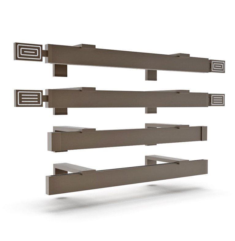 Karnisz Apartamentowy 34 mm pojedynczy Szampan model L