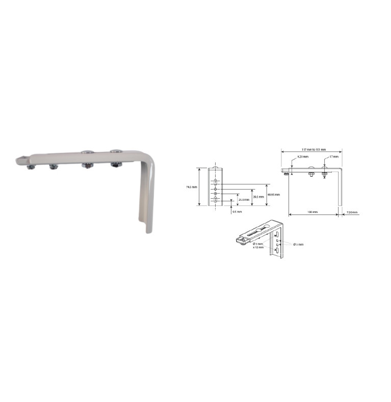 Wspornik ścienny pojedynczy 