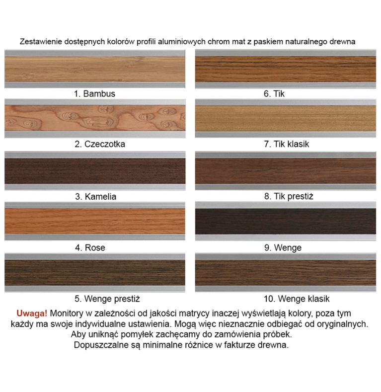 34 mm sufitowy pojedynczy Wenge długość 300cm
