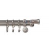 Karnisz 19mm Capri chrom mat dwubiegowy 