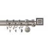 Karnisz apollo chrom mat dwubiegowy 