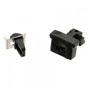 Zaślepka twist do szyny KS czarna