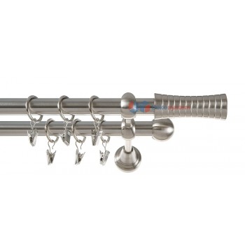 Karnisz 19mm Febris nikiel dwubiegowy