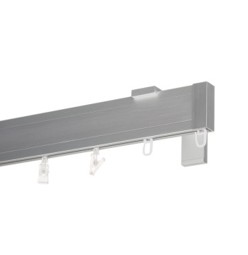 Karnisz Apartamentowy 52 mm pojedynczy chrom mat długość 140cm