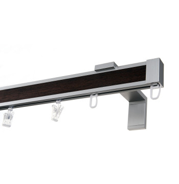 Karnisz Apartamentowy 34 mm pojedynczy Wenge model LD długość 150cm