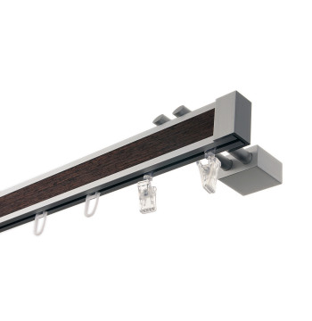 Karnisz Apartamentowy 34 mm pojedynczy Wenge model KD