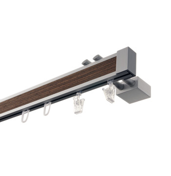 Karnisz Apartamentowy 34 mm pojedynczy Wenge Prestiż model KD