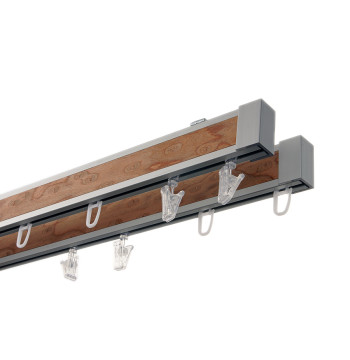 Karnisz Apartamentowy 34 mm sufitowy dwubiegowy Czeczotka