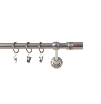 Karnisz cylinder chrom mat pojedynczy