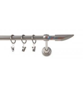 Karnisz diagonal chrom mat pojedynczy