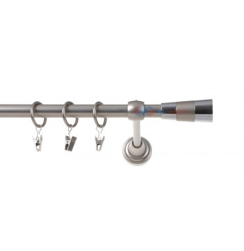 Karnisz doris chrom mat pojedynczy