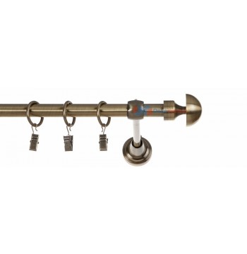 Karnisz messian mosiądz antyk pojedynczy