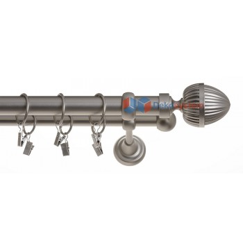 Karnisz Milano chrom mat dwubiegowy 25mm/19mm